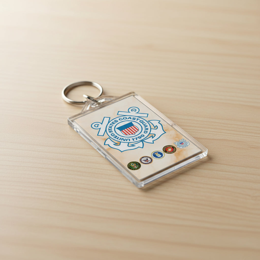 Coast Guard Emblem Keychain