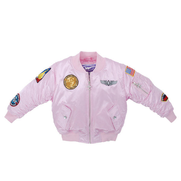 ジャケット・アウター n2b flight bomber jacket pink archive Pink Kids MA-1 Flight Jacket