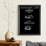 Porsche Canvas Patent Print