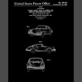 Porsche Canvas Patent Print