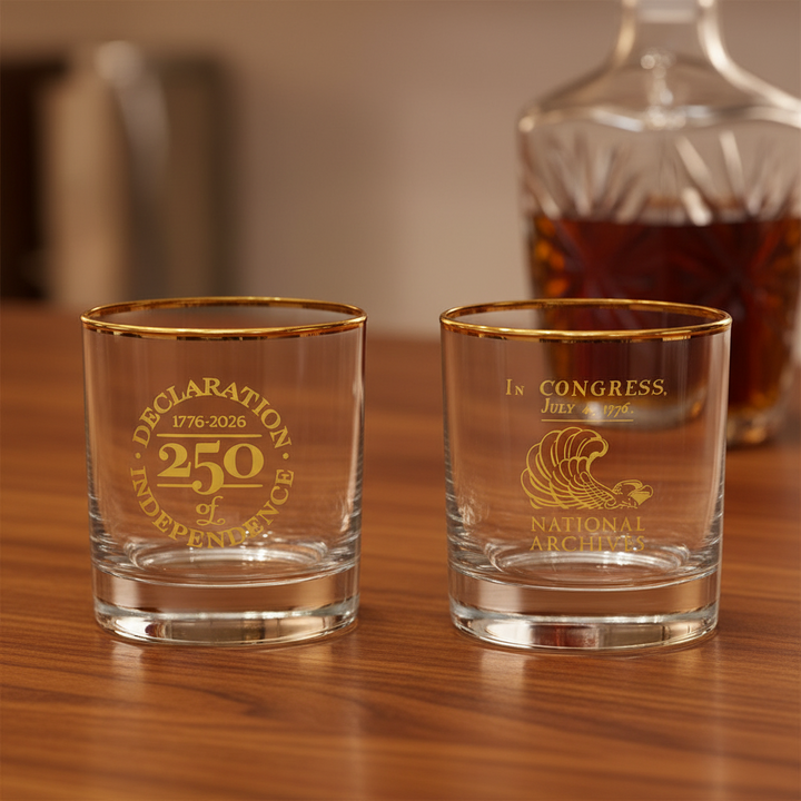 Preamble Rocks Glass 250th Anniversary Edition Declaration of Independence Rocks Glass