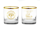 250th Anniversary Edition Declaration of Independence Rocks Glass