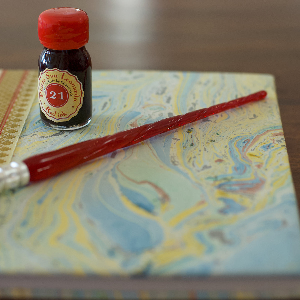 Red Glass Pen