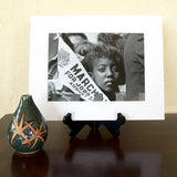Young Woman at Civil Rights March Matted Print