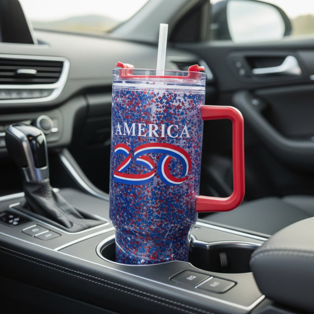 America250 Glitter Tumbler