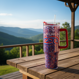 America250 Glitter Tumbler