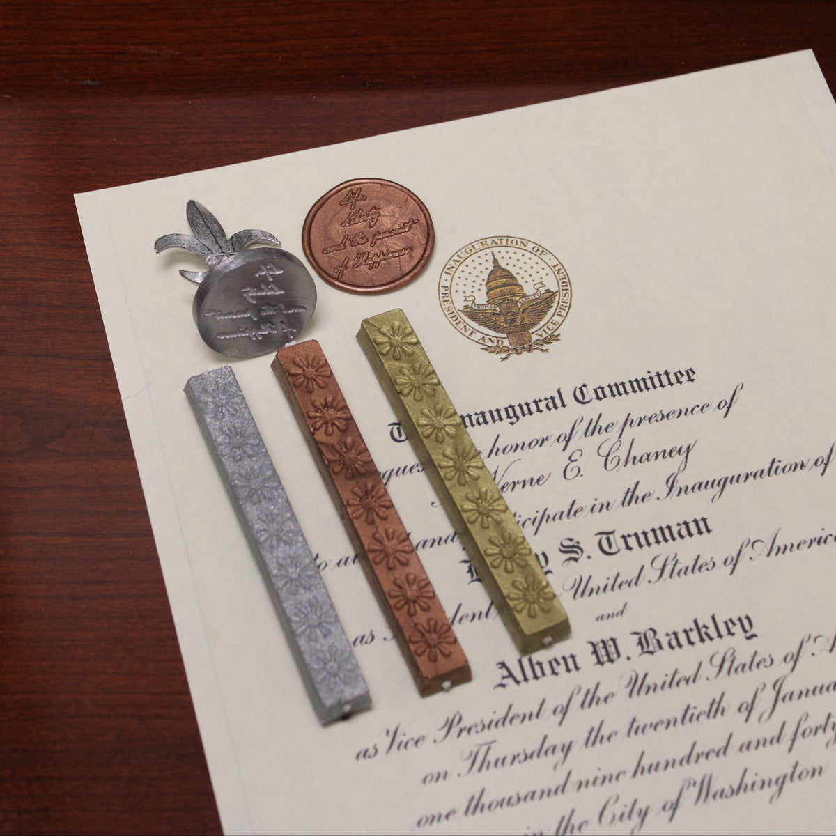 Wax Sealing Starter Kit Life Liberty Gold Silver Copper
