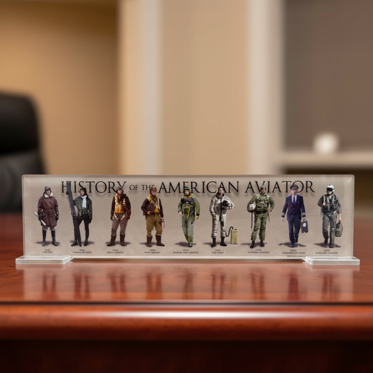 Acrylic Aviator Desk Plaque