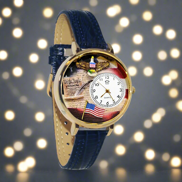 American Patriotic Constitution 3D Watch