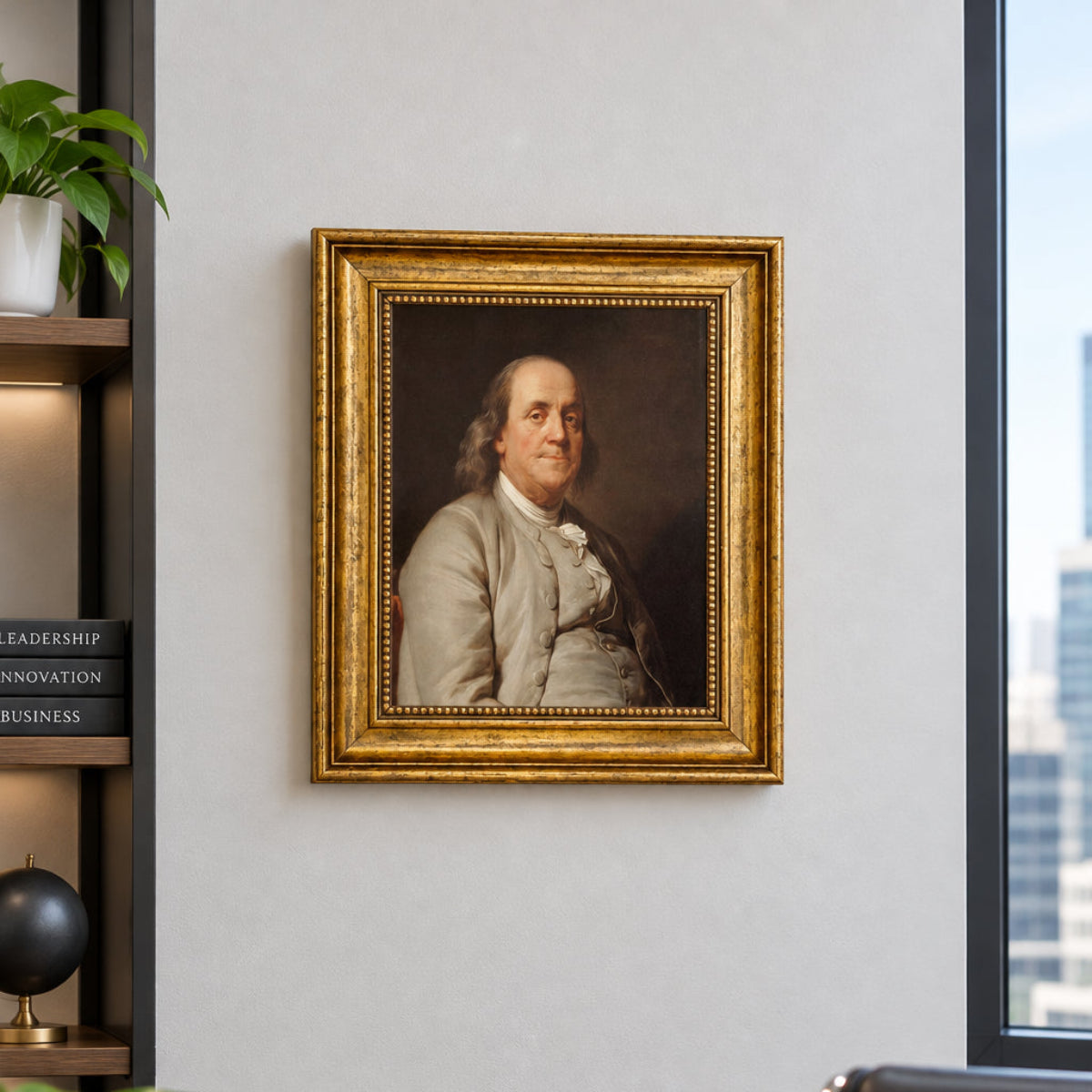 Benjamin Franklin Framed Portrait - Made to Order