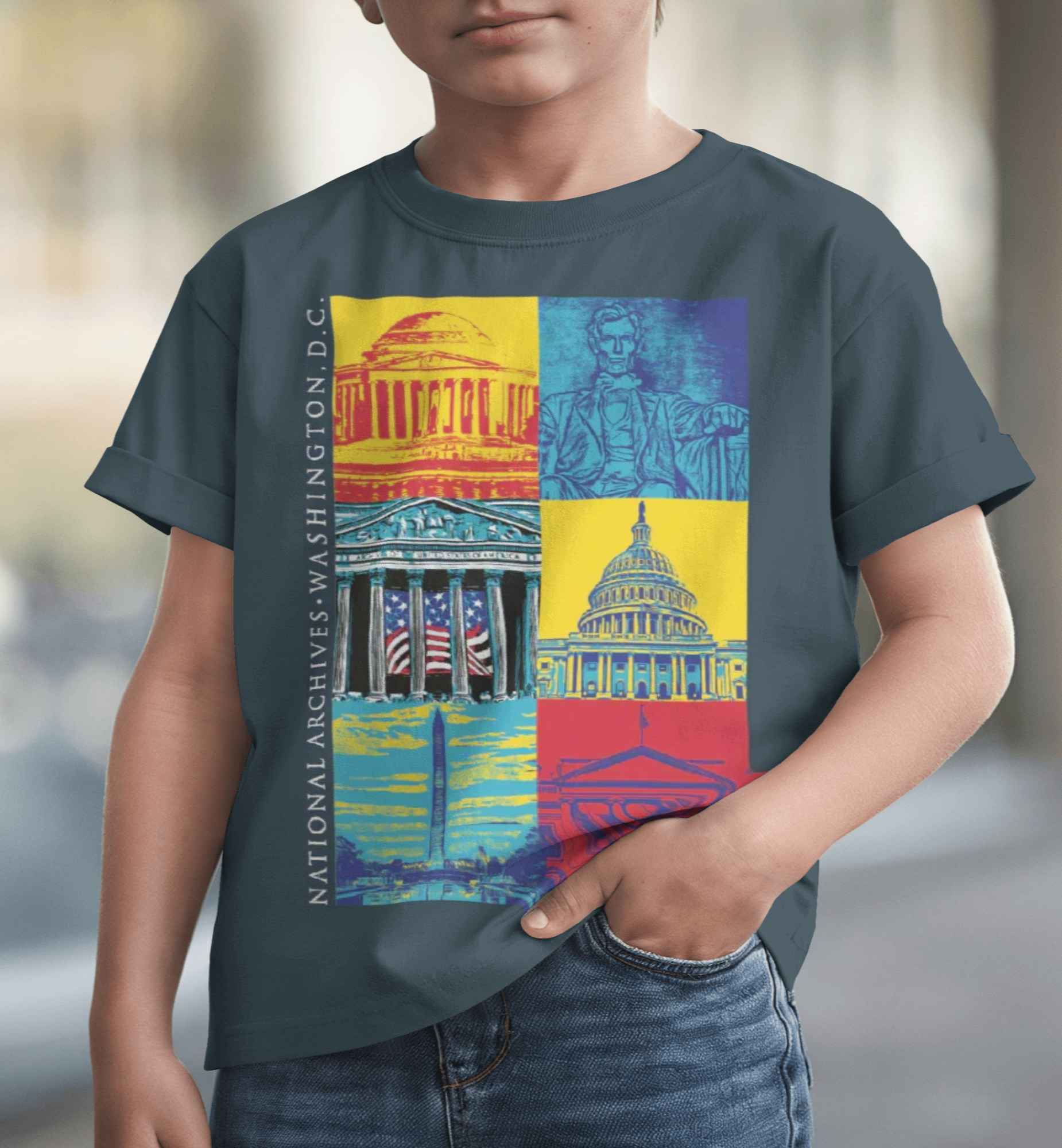 Capital Landmarks Art T-Shirt Youth Sizes