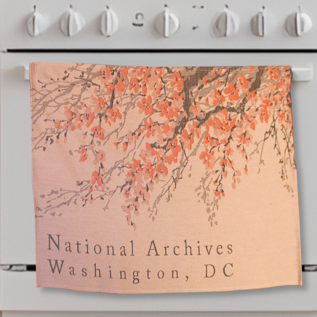 National Archives Cherry Blossom Tea Towel