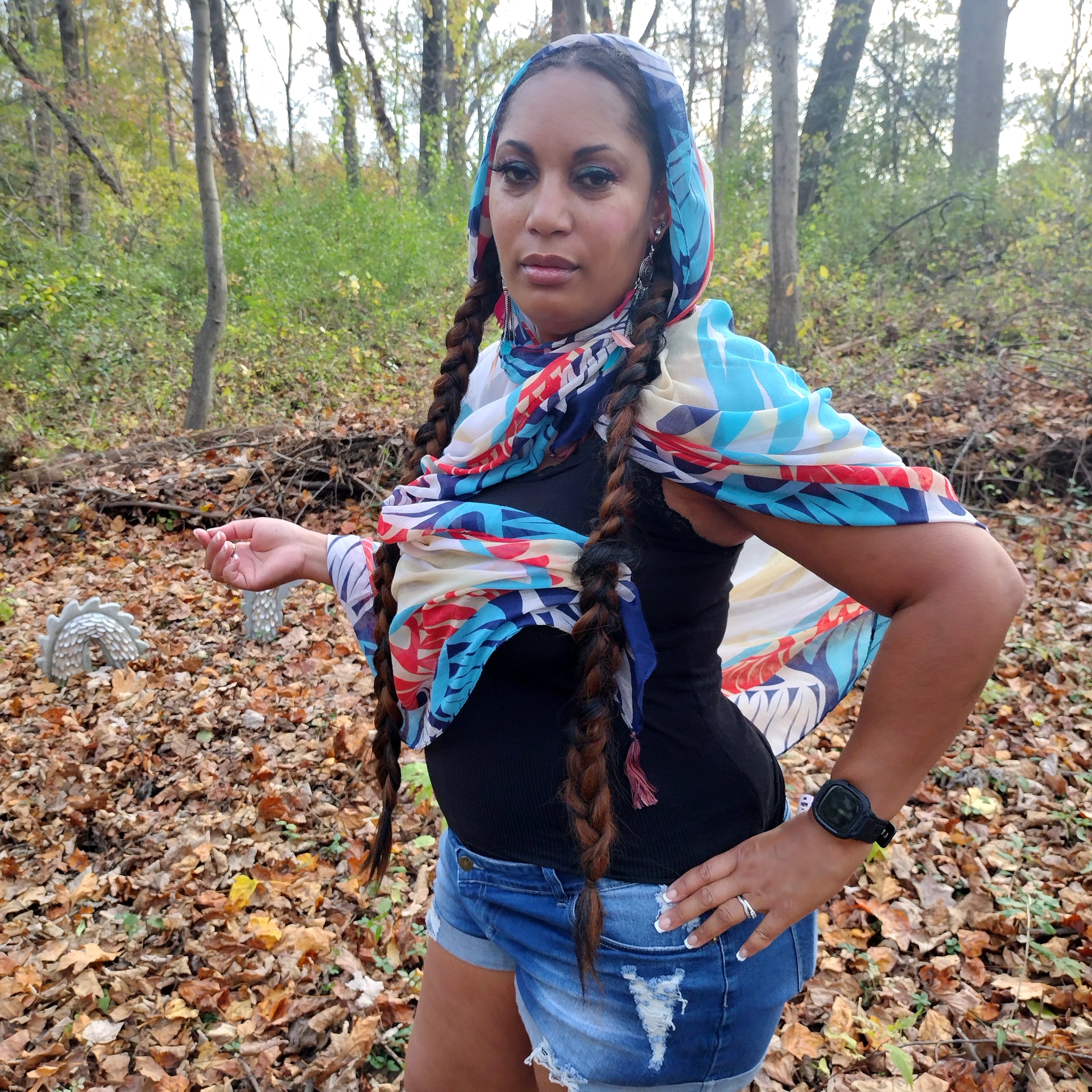 Heron Tapestry Scarf