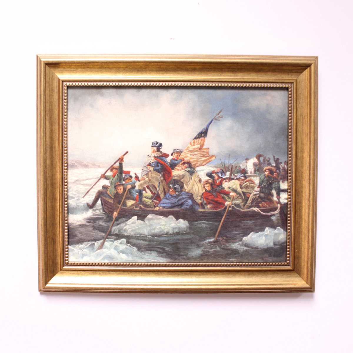 George Washington Crossing the Delaware Painting Print On Canvas