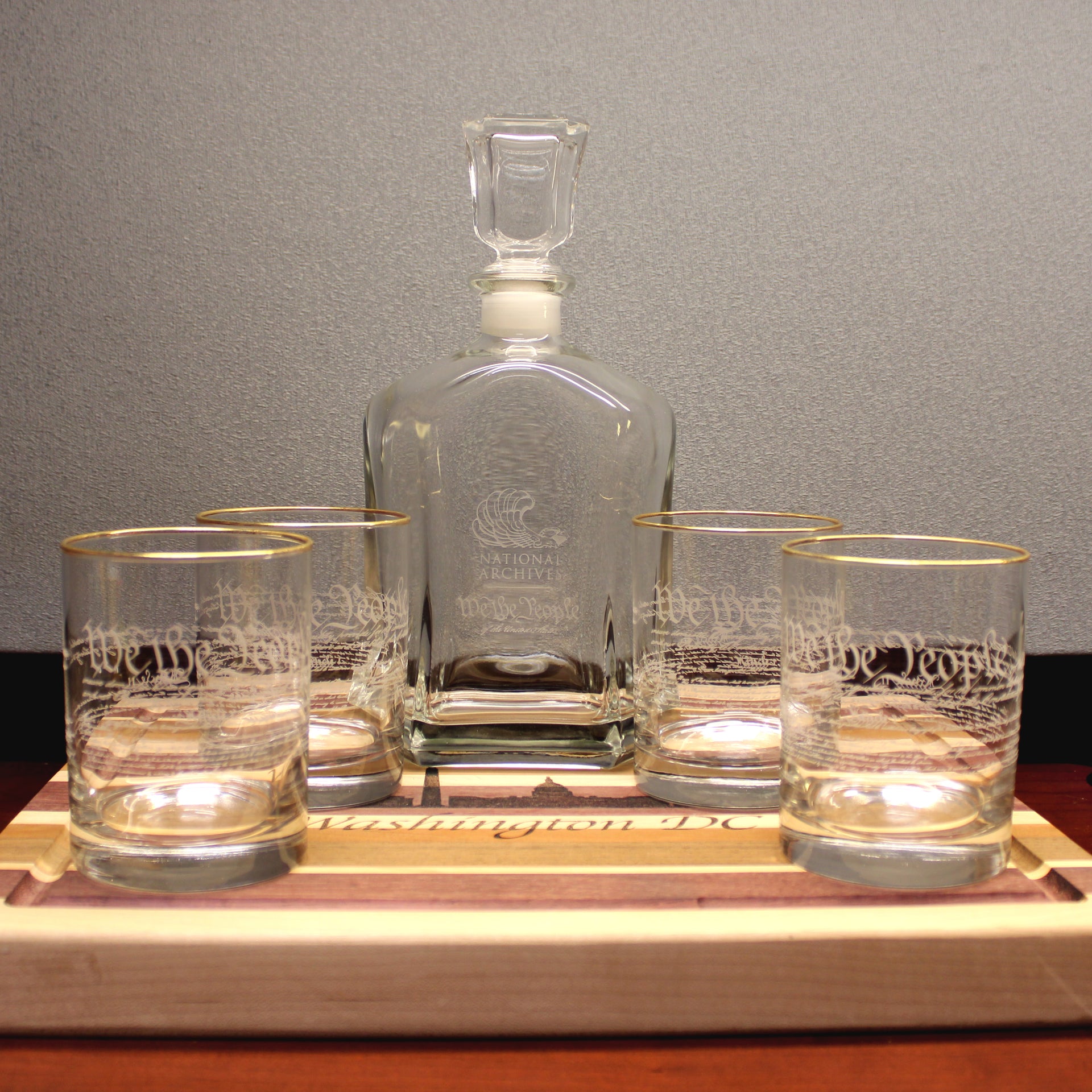 United States Constitution Decanter Set