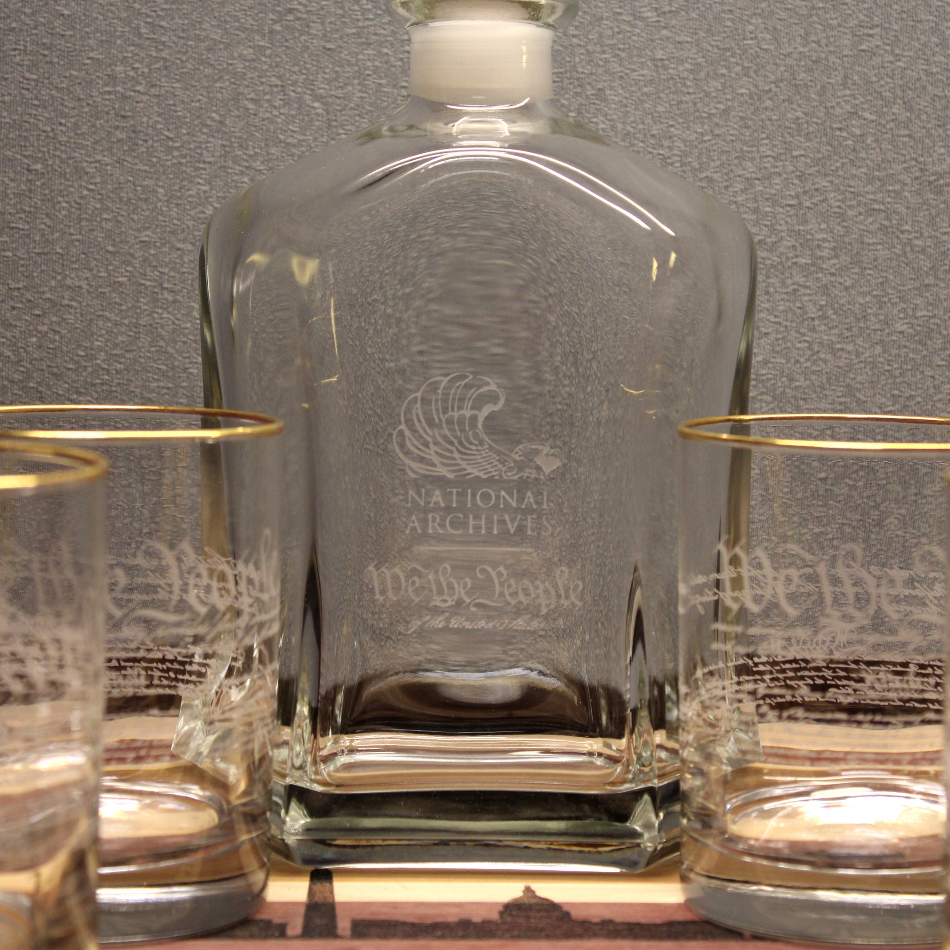 United States Constitution Decanter Set