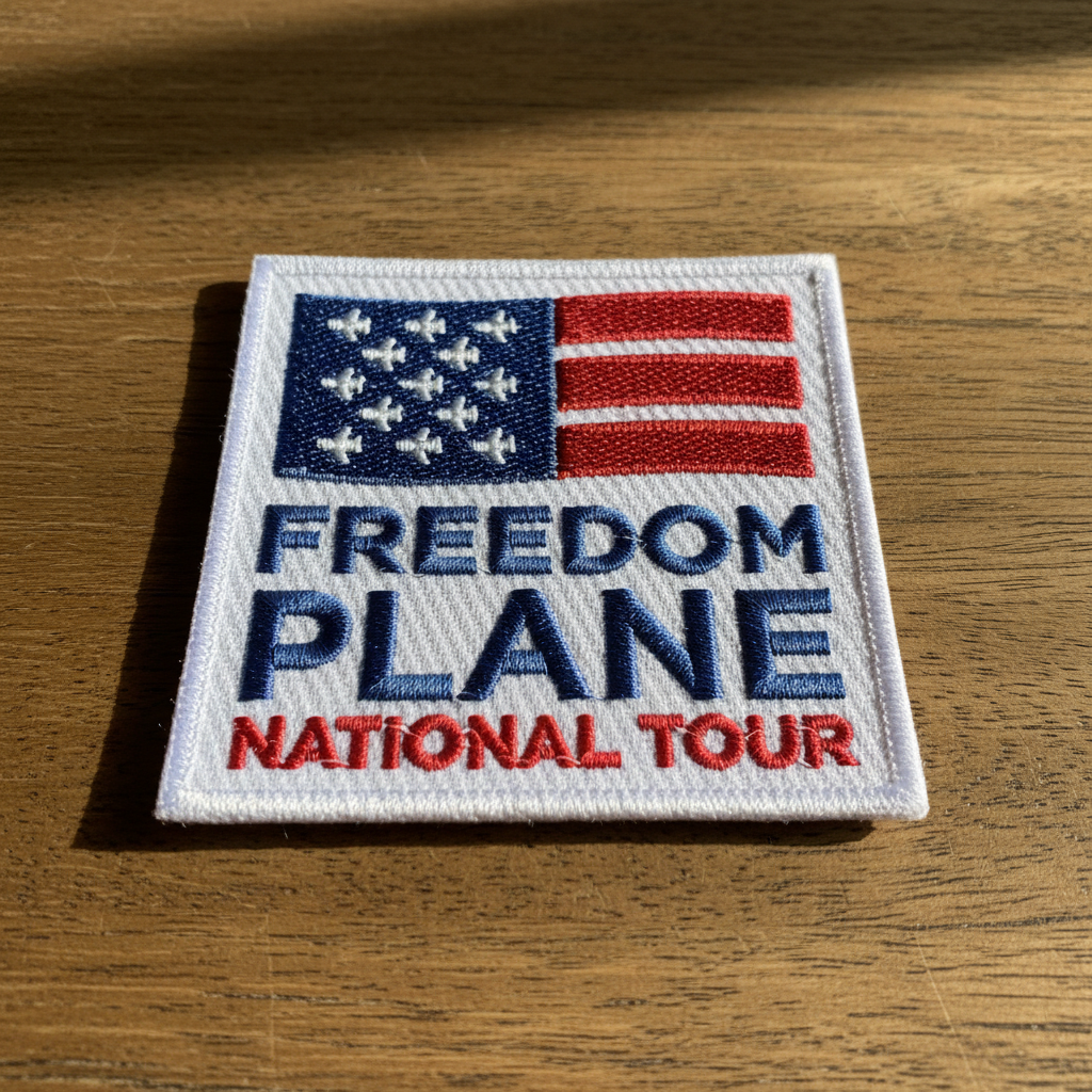 Freedom Plane Patch, Sticker, Keychain Bundle