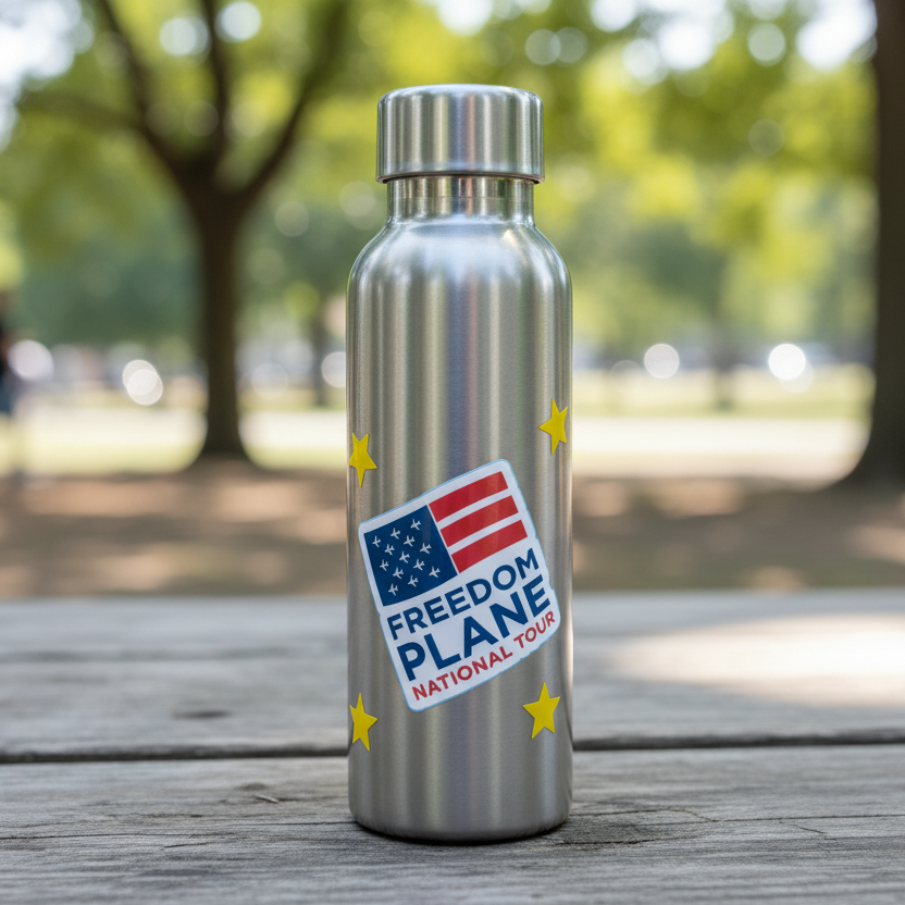 Freedom Plane Sticker and Coin Bundle