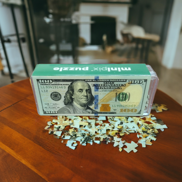 Benjamin Franklin $100 Bill Mini Puzzle