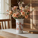 Small Cylindrical Cherry Blossom Vase