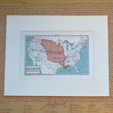 Louisiana Purchase Map No. 4 Matted Print