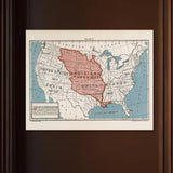 Louisiana Purchase Map No. 4 Canvas Print