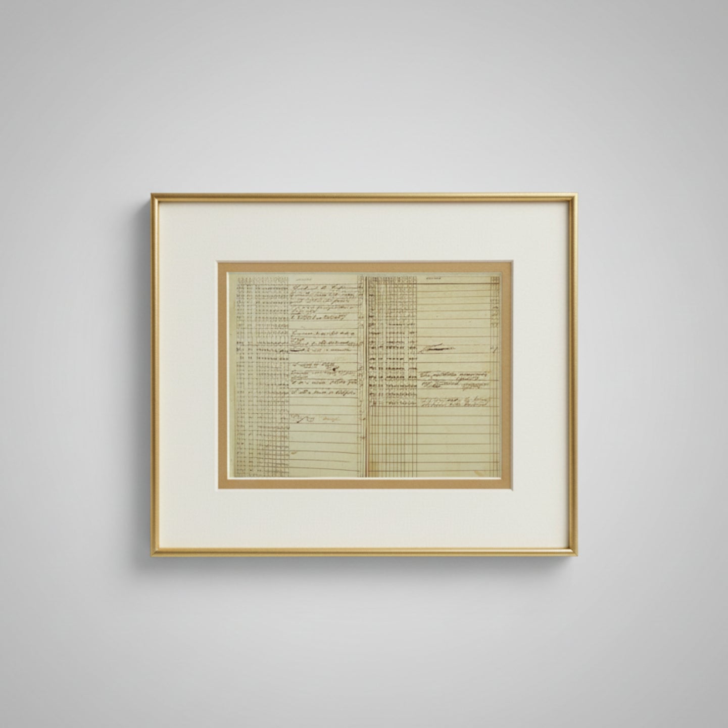 State Delegation Votes Approving the Constitution Matted Print