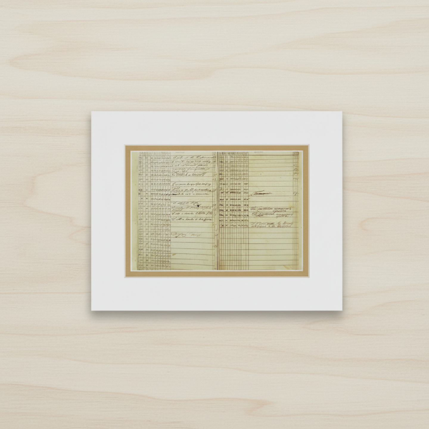 State Delegation Votes Approving the Constitution Matted Print