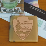 Great Outdoors Glass Coaster