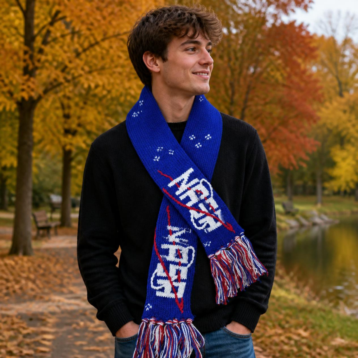 NASA Scarf with Fringes