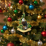 Perched Bald Eagle Ornament