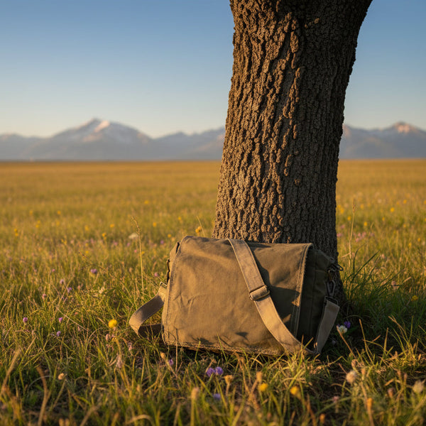 Plain Military Tent Crossbody Bag