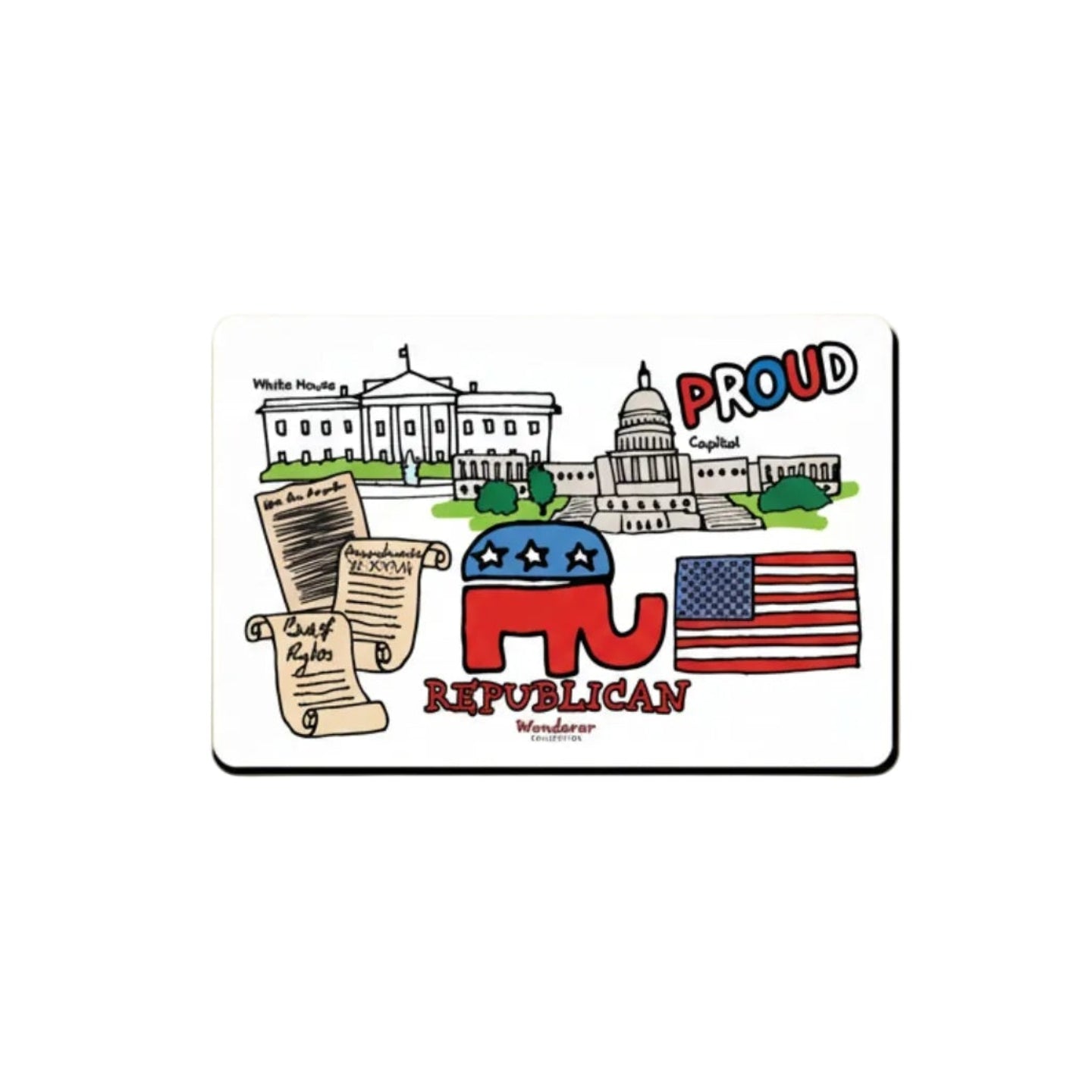 Proud Republican Refrigerator Magnet
