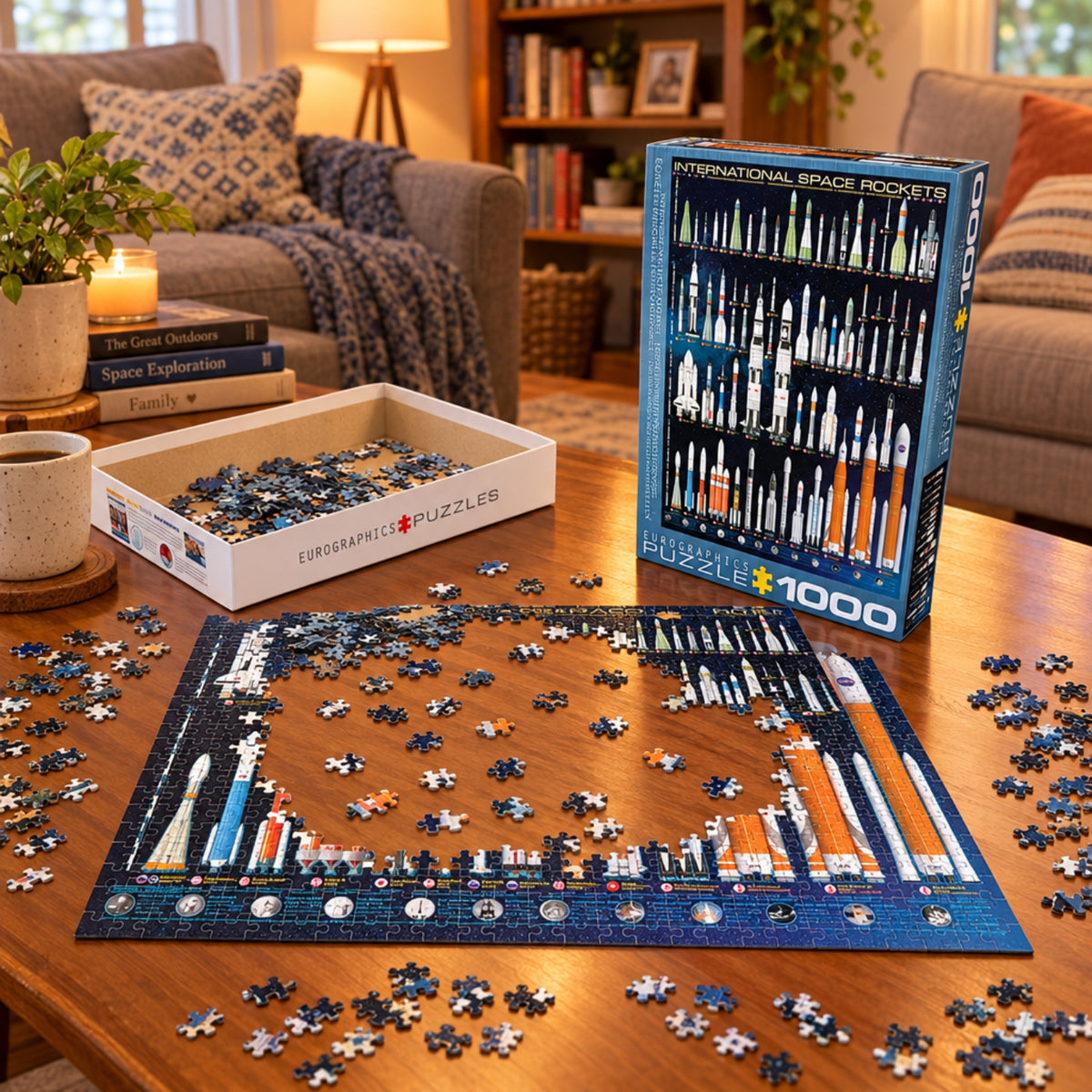 International Space Rockets Puzzle 1,000 Pieces