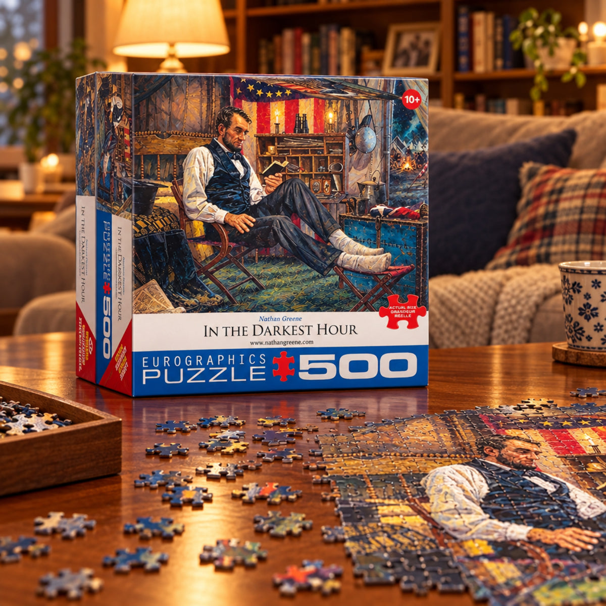 Abraham Lincoln In The Darkest Hour Puzzle 500 Pieces