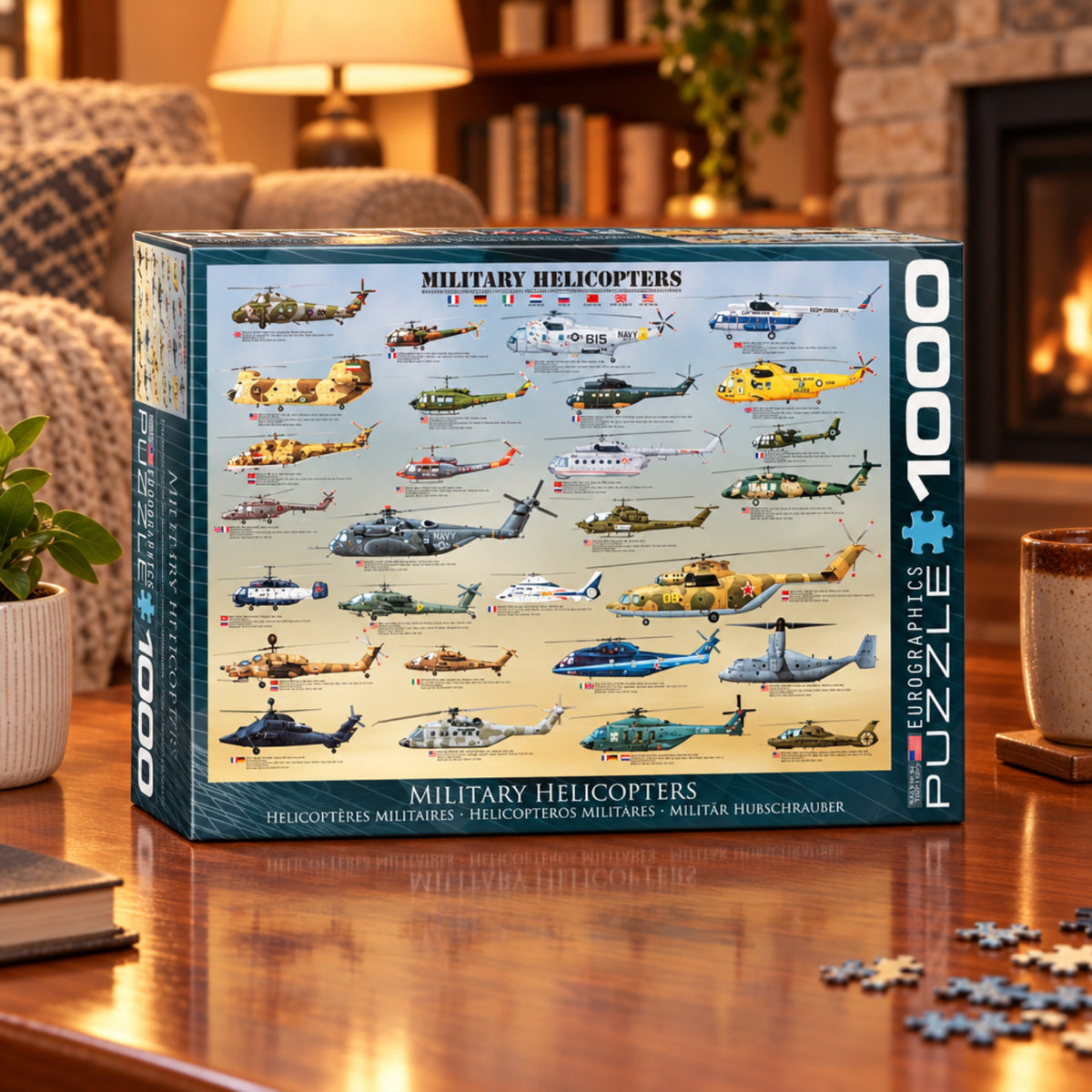 Military Helicopters Puzzle 500 or 1,000 Pieces