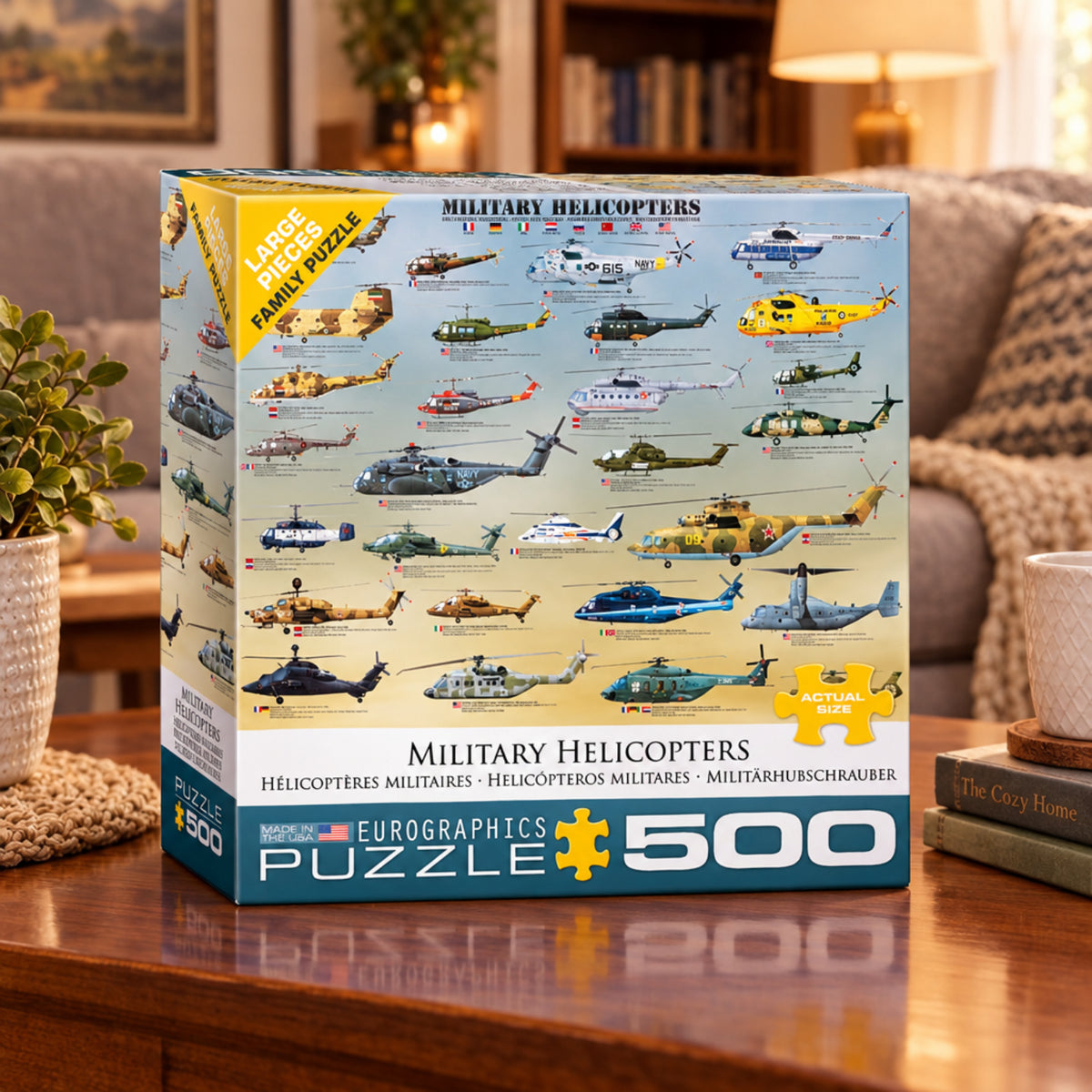Military Helicopters Puzzle 500 or 1,000 Pieces