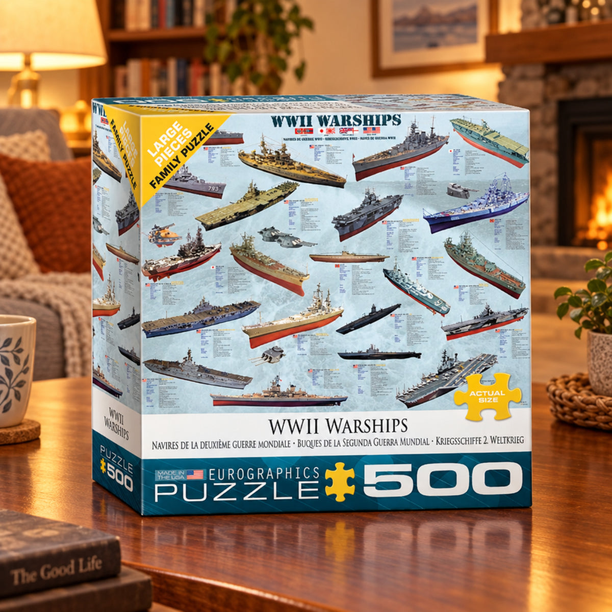 World War II Ships Puzzle 500 or 1,000 Pieces