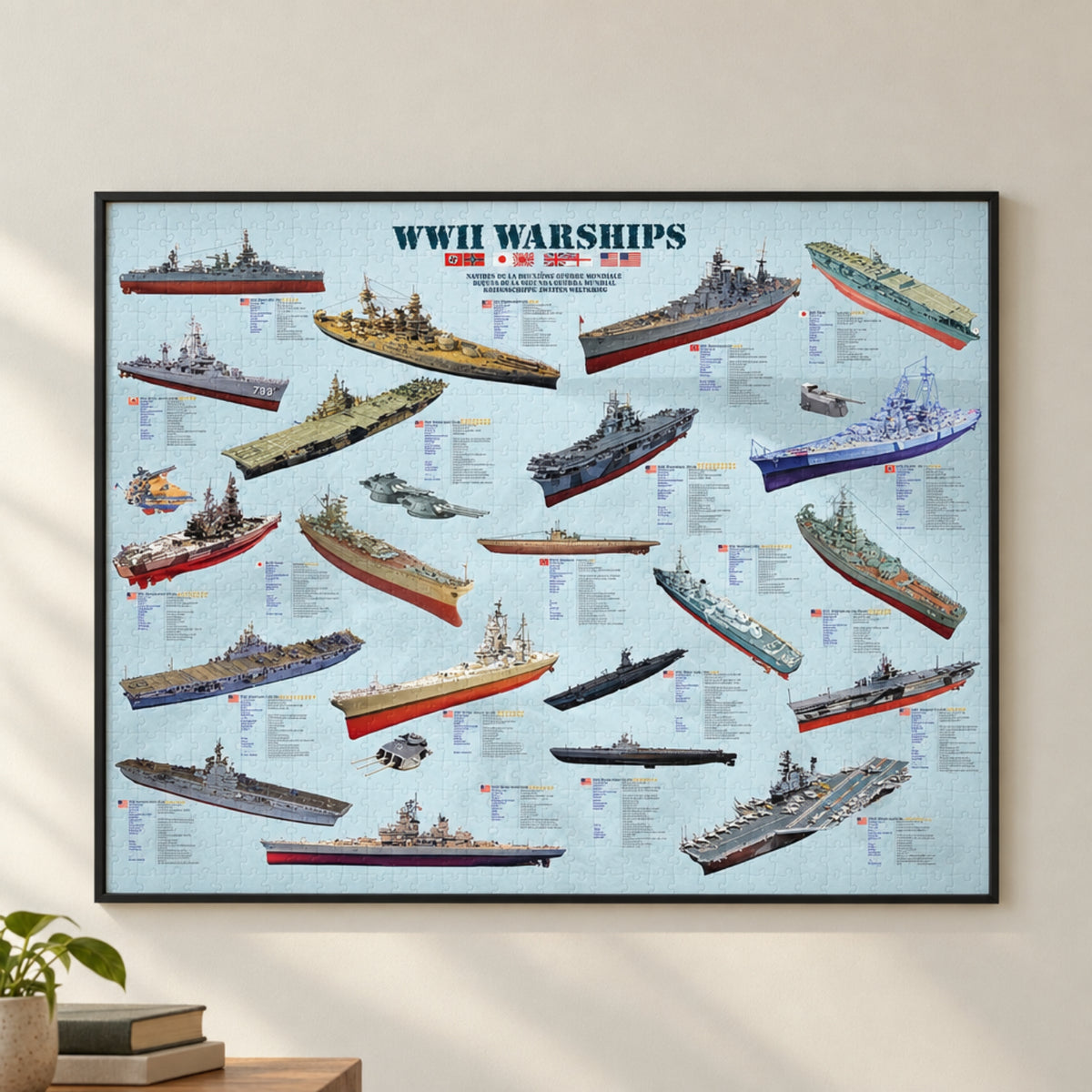 World War II Ships Puzzle 500 or 1,000 Pieces