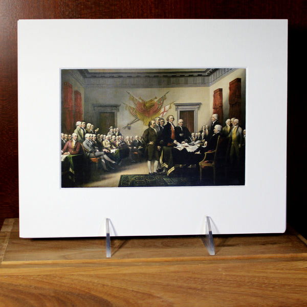 Signing of the Declaration Matted Print