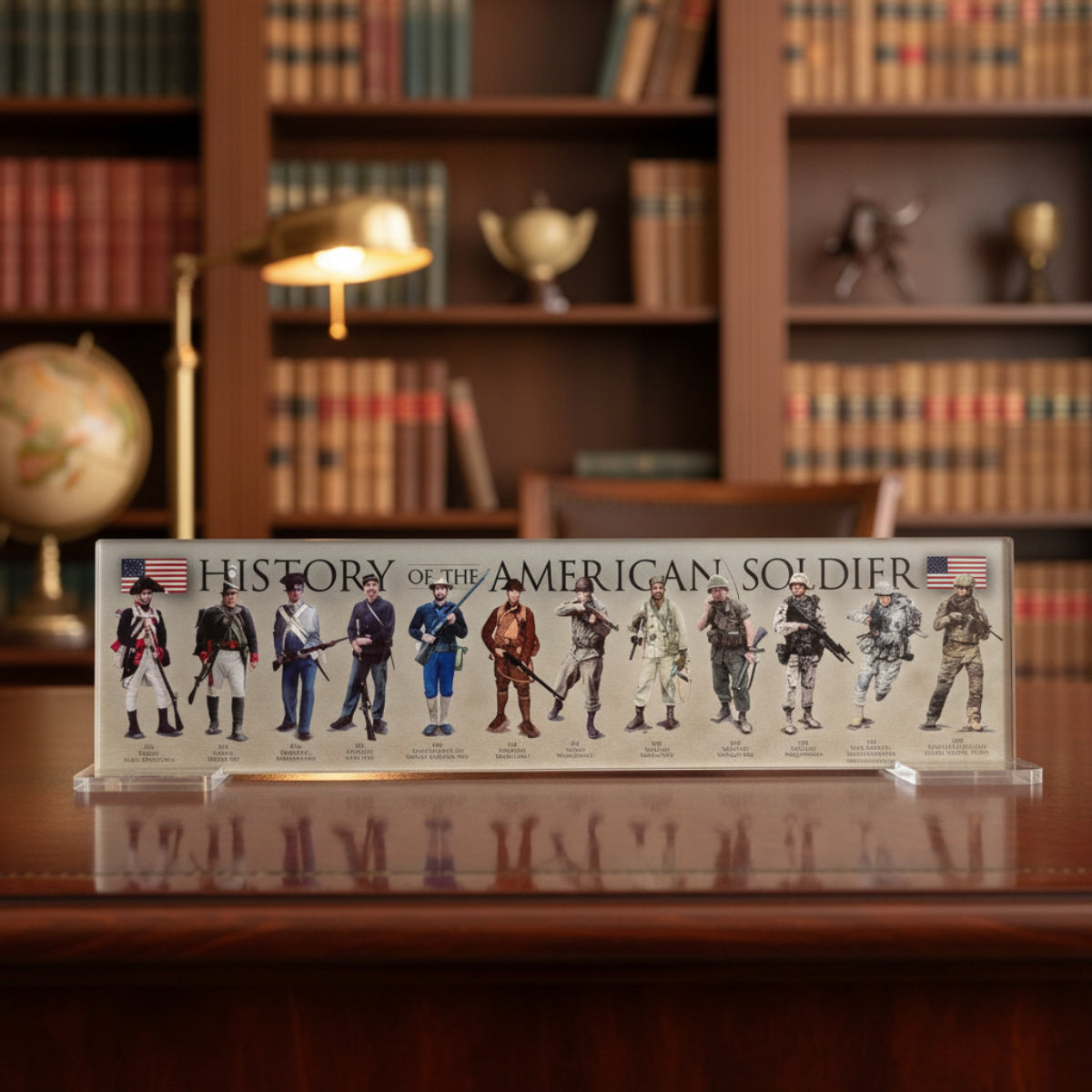 Acrylic History of the U.S. Soldier Plaque