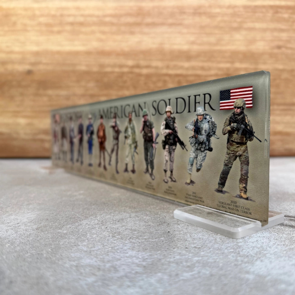 Acrylic History of the U.S. Soldier Plaque