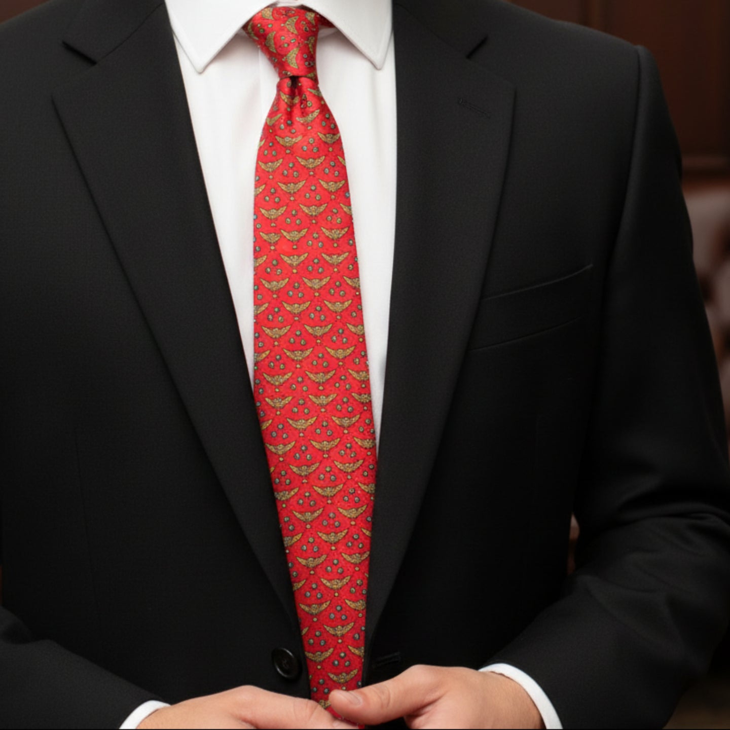 Hooter Hunt Silk Neck Tie