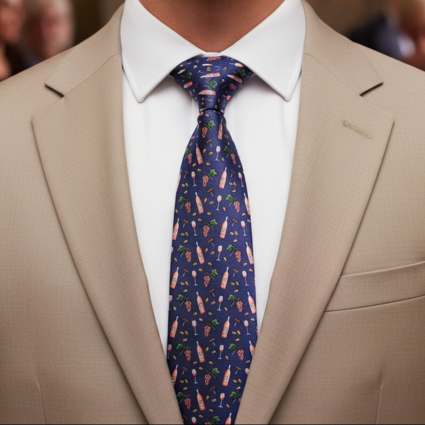 Pour Decisions Wine Connoisseur Neck Tie