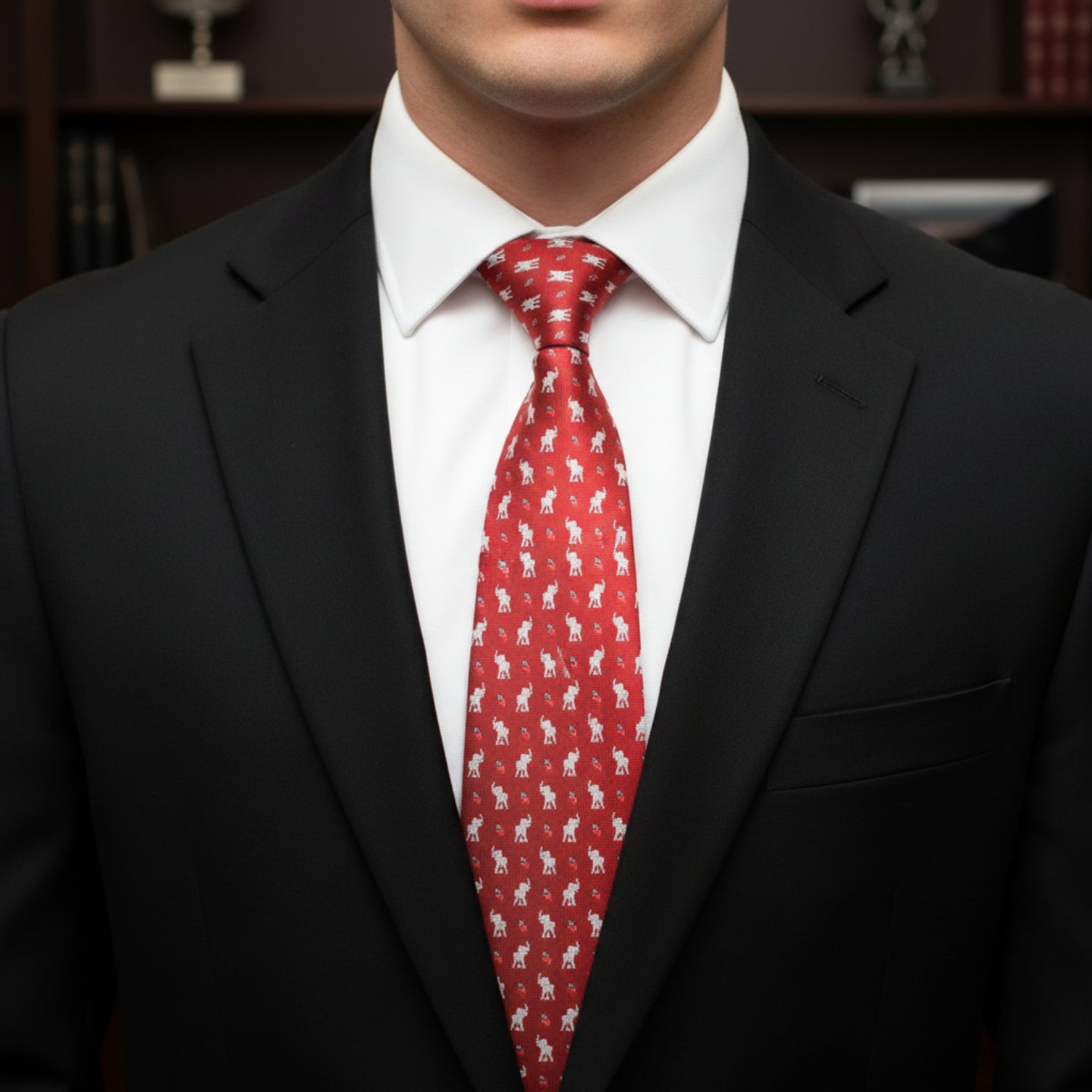 Republican Elephants Neck Tie