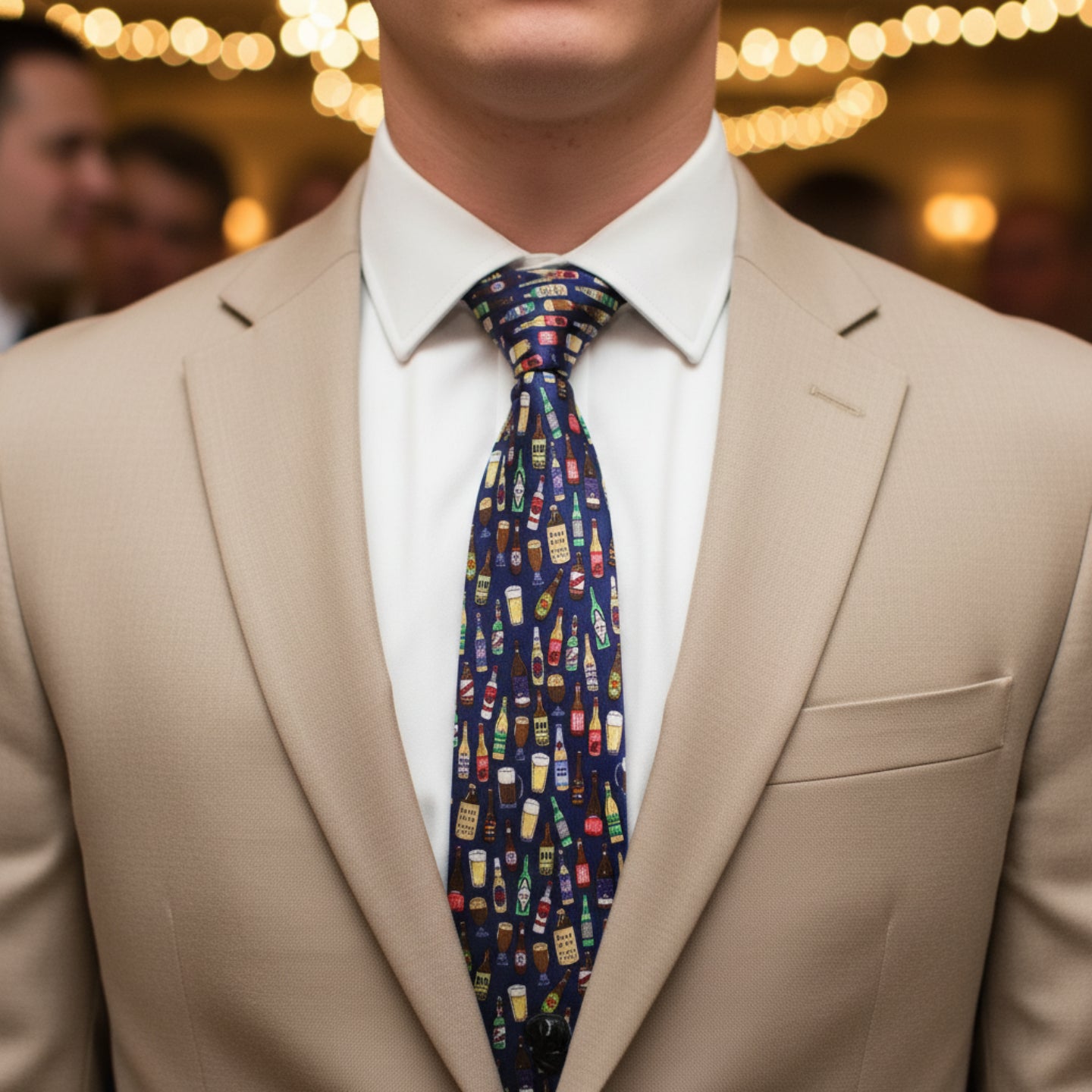 Take One Down Beer Connoisseur Neck Tie