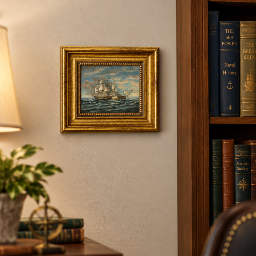 Framed Battle of the USS Constitution & HMS Guerriere - Made to Order