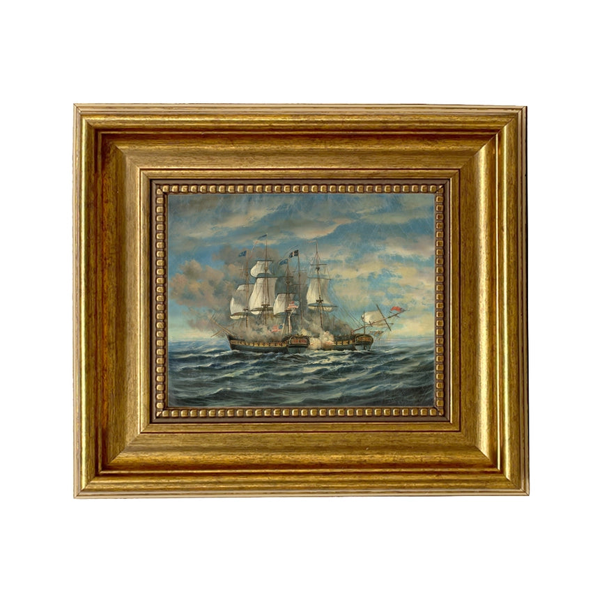 Framed Battle of the USS Constitution & HMS Guerriere - Made to Order