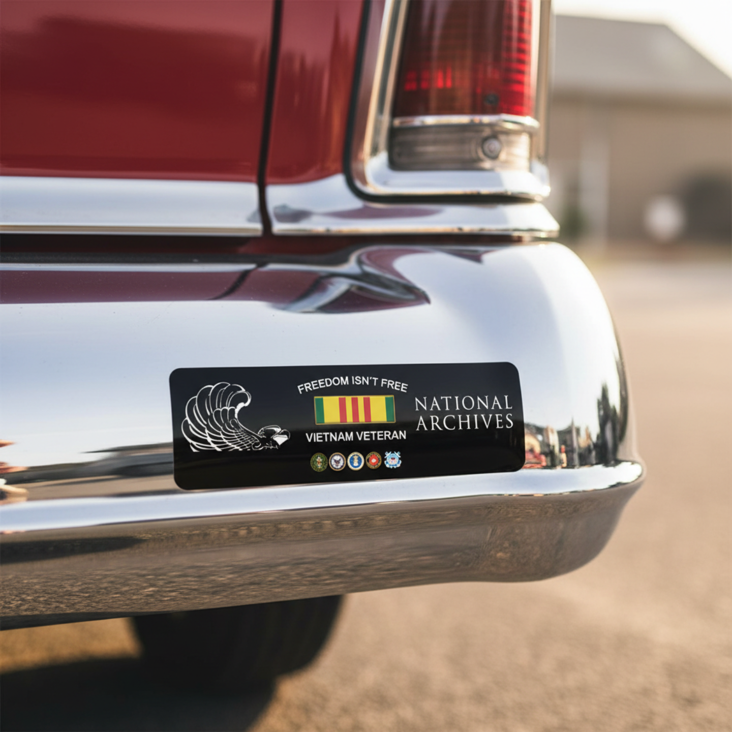 Freedom Isn't Free Vietnam Veteran Bumper Sticker