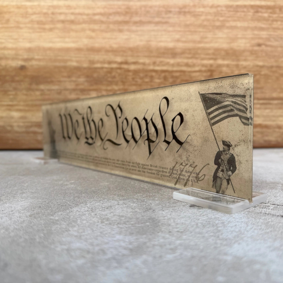 Acrylic We the People Plaque